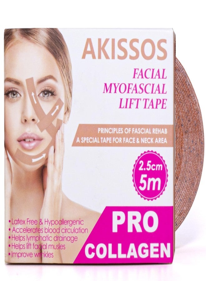 Akissos Gen II 3 in 1 Collagen Face Tape for Wrinkles Overnight, Anti Wrinkle Facial Patches for Sleep, Smile Lines, Forehead, Frown 11, Eye & Neck, Versatile Face Lift Tape for Women Men, 2.5cm*500cm - Image 1